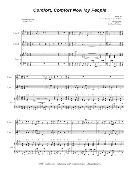 Comfort Comfort Now My People Duet For C Instruments Page 2