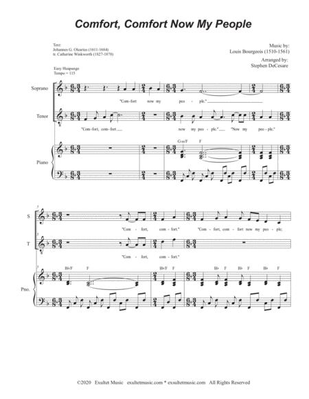 Comfort Comfort Now My People Duet For Soprano And Tenor Solo Page 2
