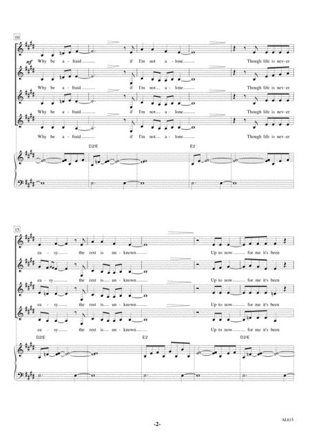 Coming Out Of The Dark Ssaa Piano Page 2