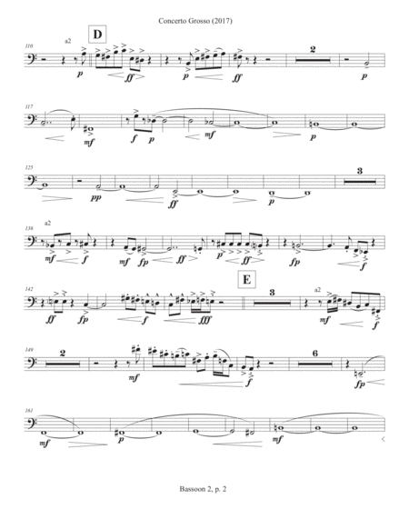 Concerto Grosso 2017 For Chamber Orchestra Bassoon 2 Page 2