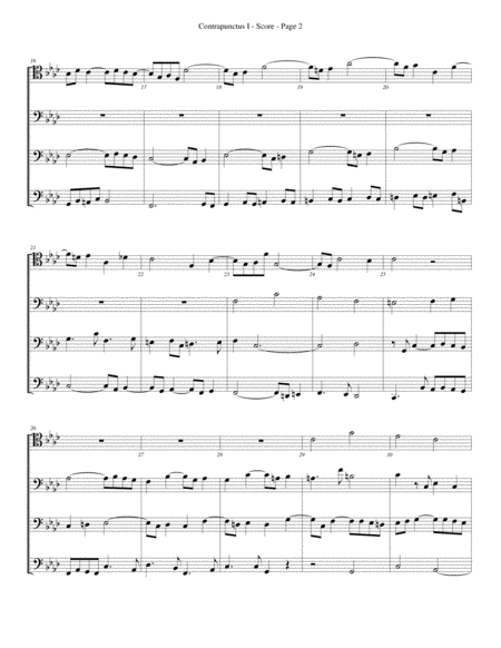 Contrapunctus I For Trombone Or Low Brass Quartet Page 2