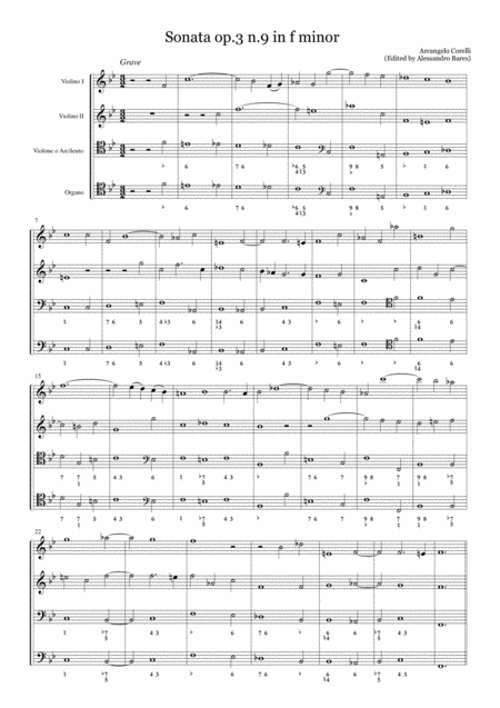 Corelli Sonata Op 3 N 9 In F Minor Page 2