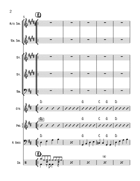 Crazy Little Thing Called Love Vocal With Small Band 3 5 Horns Key Of D Page 2