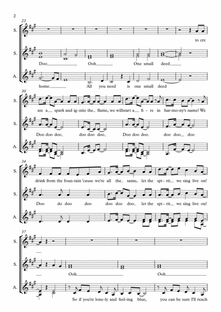 Create A Spark Ssa A Cappella Page 2