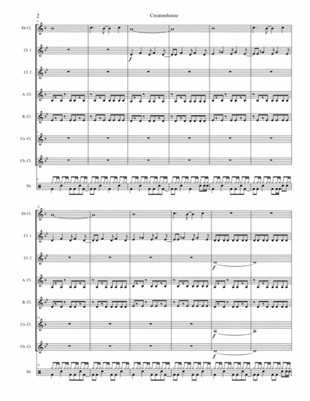Creaturehouse Clarinet Choir Page 2