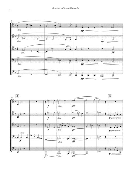 Cristus Factus Est For 5 Part Low Brass Ensemble Page 2