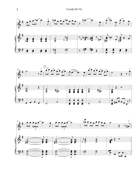 Cruella De Vil For Violin And Piano Page 2