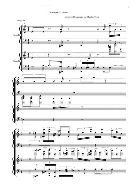 Crush 4 For 2 Piano Page 2