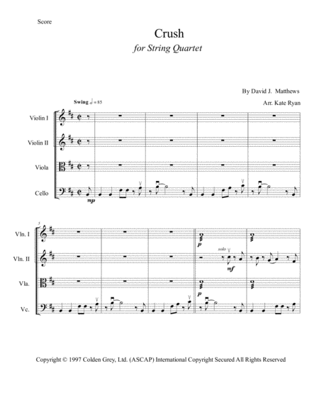 Crush String Quartet Page 2