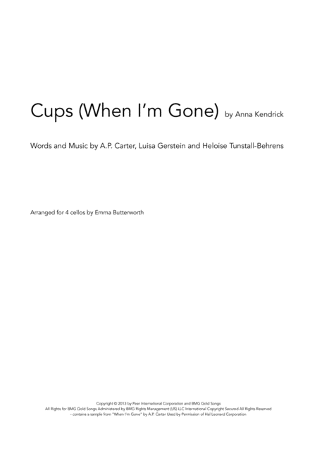 Cups When I M Gone By Anna Kendrick Page 2