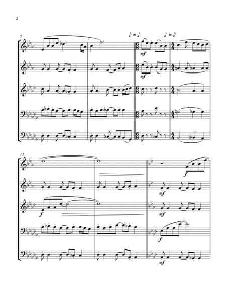 Dance Before The Lord With A Glad Heart Psalm Suite For Brass Quintet Page 2