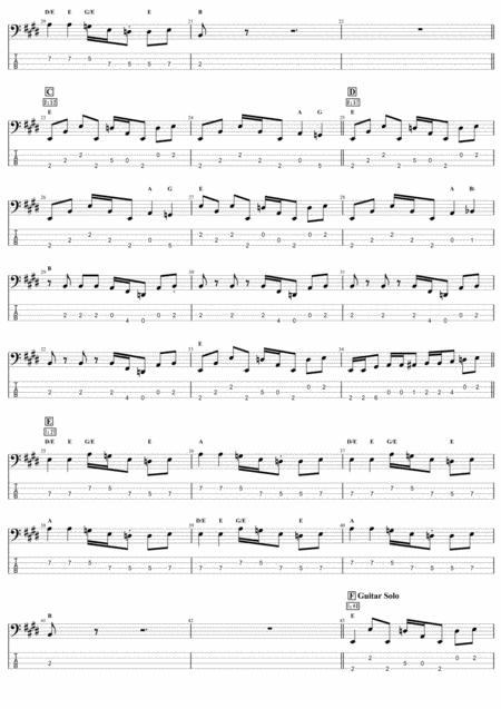 Dancer Queen John Deacon Complete And Accurate Bass Transcription Whit Tab Page 2