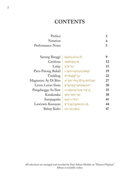 Danzas Filipinas 12 Arrangements For Solo Guitar Page 2