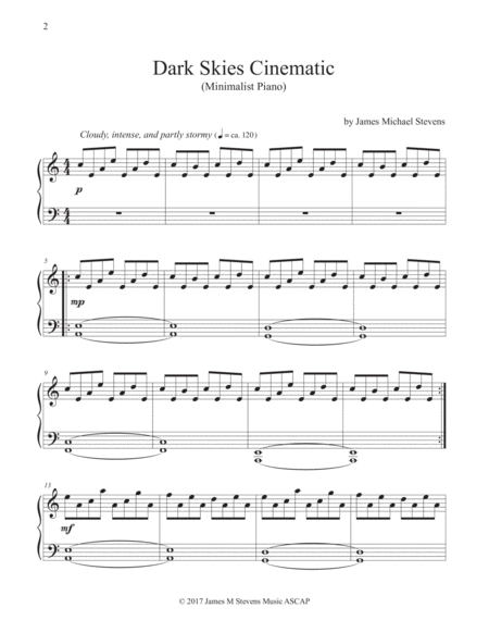 Dark Skies Cinematic Minimalist Piano Ambient Orchestra Page 2