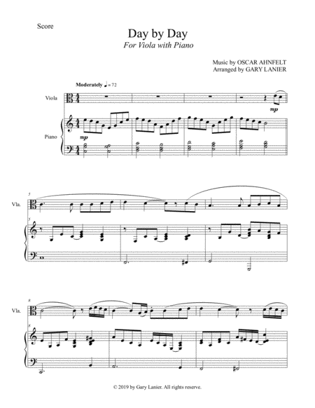Day By Day Viola With Piano Score Part Included Page 2