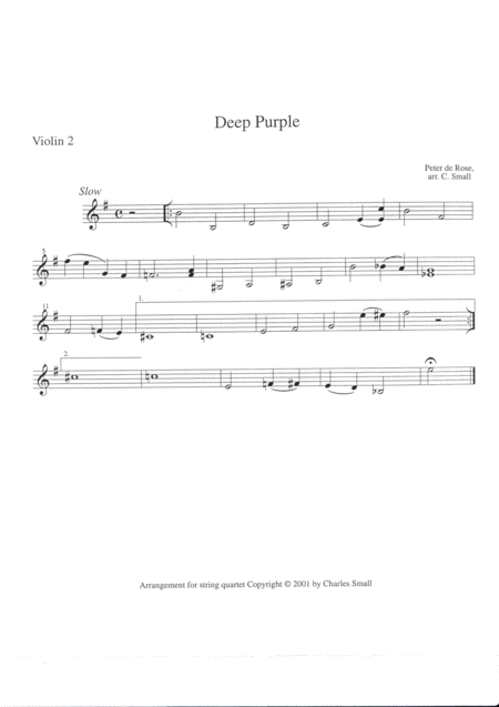 Deep Purple String Quartet Page 2