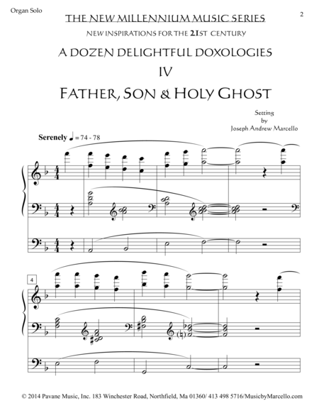 Delightful Doxology Iv Father Son Holy Ghost Organ F Page 2