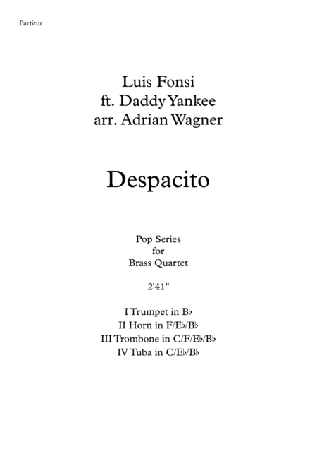 Despacito Brass Quartet Arr Adrian Wagner Page 2