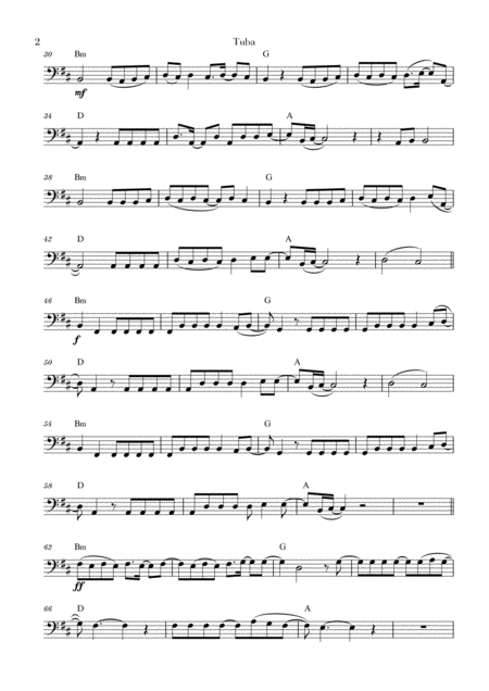 Despacito For Tuba With Chords Page 2