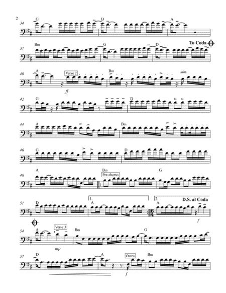 Despacito Solo Cello Chord Symbols Page 2