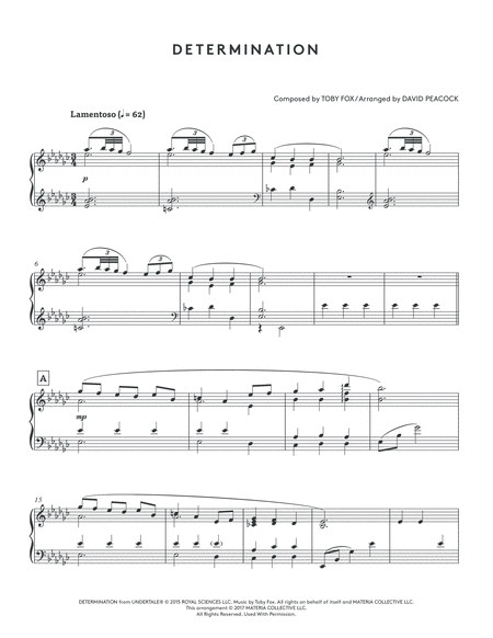 Determination Undertale Piano Collections Page 2