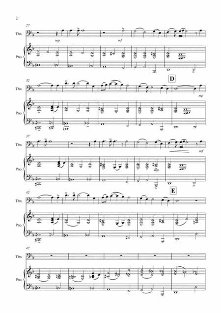 Didos Lament For Trombone And Piano Page 2