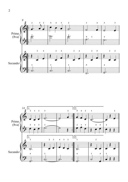 Die Loreley Ich Wei Nicht Was Soll Es Bedeuten German Folk Song Piano Duet 4 Hands Page 2