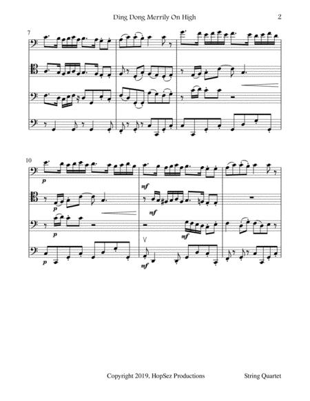 Ding Dong Merrily On High Cello Quartet Page 2