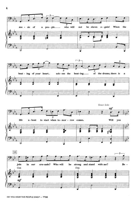 Do You Hear The People Sing From Les Miserables Arr Ed Lojeski Page 2