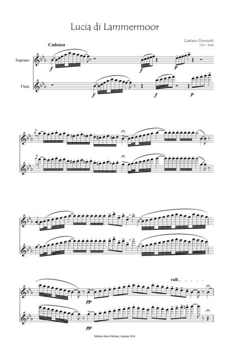 Donizetti Lucias Cadenza For Flute Soprano Page 2