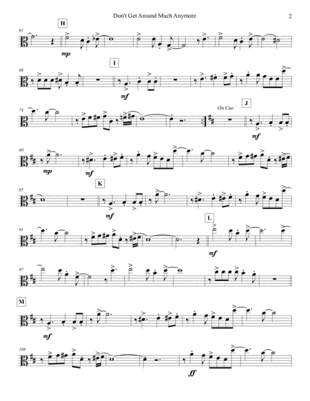 Dont Get Around Much Anymore Strings Viola 2 Page 2