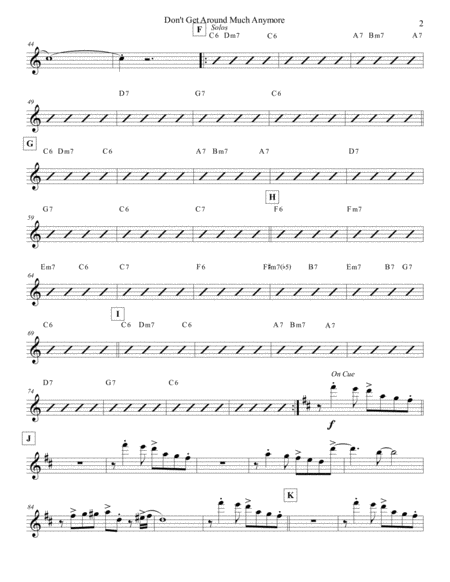 Dont Get Around Much Anymore Violin 1 Page 2