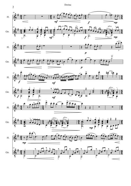 Dorina For Flute And Guitar Page 2