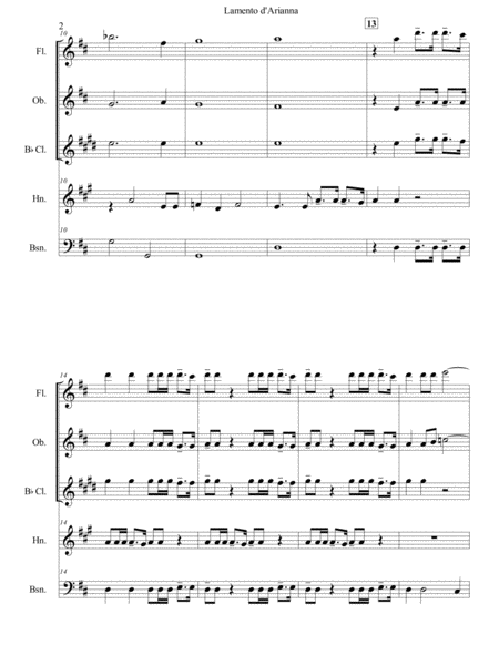Dove Dove La Fede From Lamento D Ariana Claudio Monteverdi Page 2