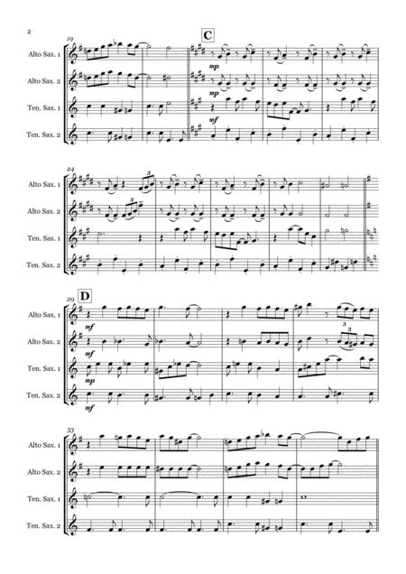 Dream A Little Dream Of Me By The Mamas And The Papas Saxophone Quartet Aatt Page 2