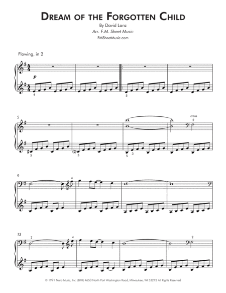 Dream Of The Forgotten Child Intermediate Piano Page 2