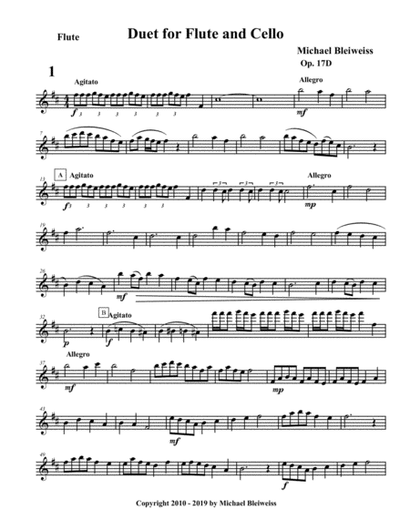 Duet Op 17d For Flute And Cello Page 2