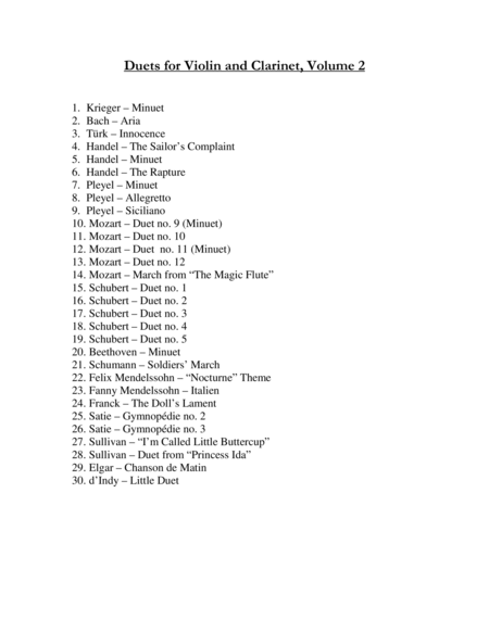 Duets For Violin And Clarinet Volume Two Page 2