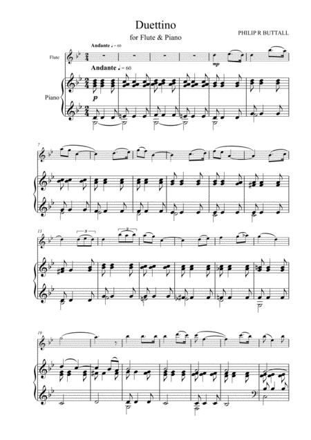 Duettino Flute Piano Score Page 2