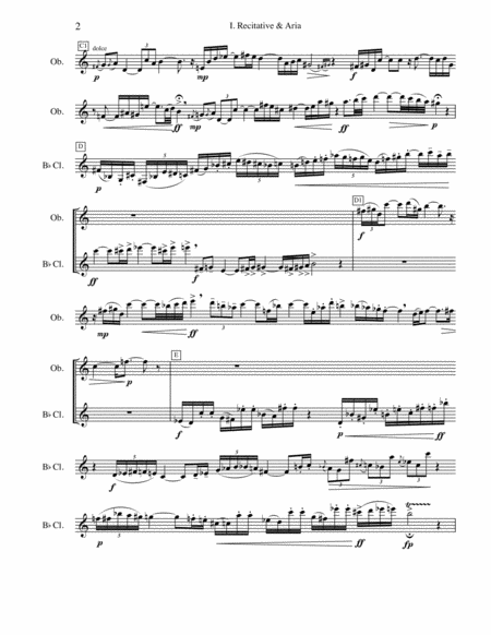 Duo Sonata For Oboe Clarinet Page 2