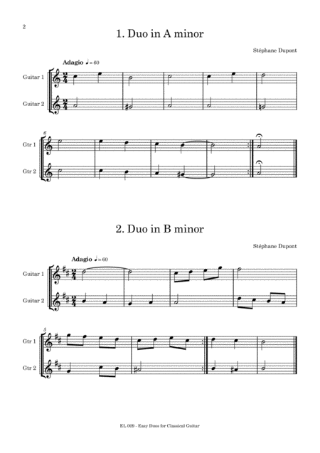 Easy Duos For Classical Guitar Page 2