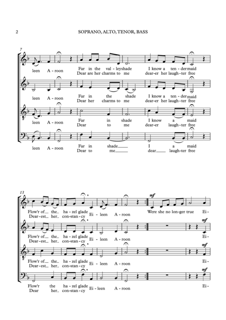 Eileen Aroon A Capella Choir Page 2