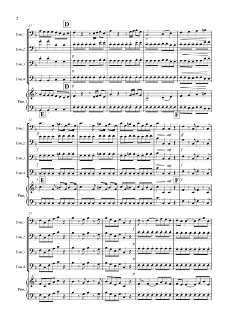 Eine Kleine 1st Movement For Bassoon Quartet Page 2