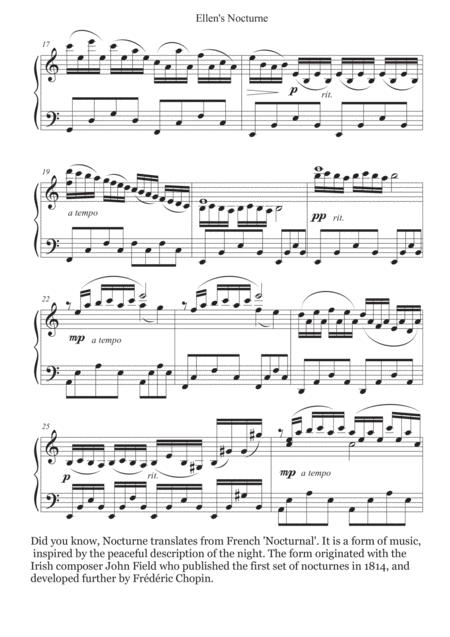 Ellens Nocturne For Piano Page 2