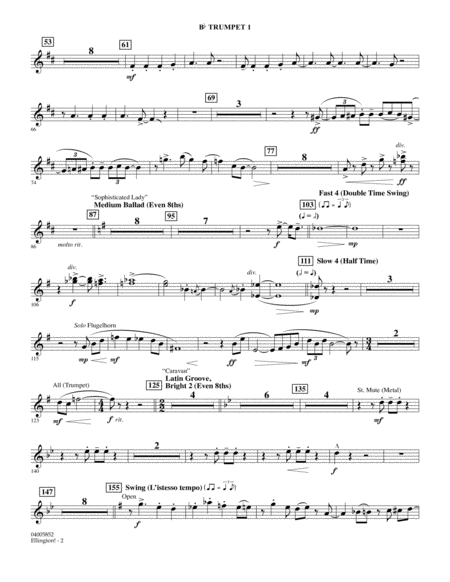 Ellington Arr Stephen Bulla Bb Trumpet 1 Page 2