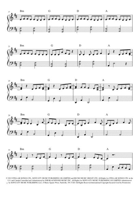 Emeli Sand Read All About It Easy Piano Sheet Page 2