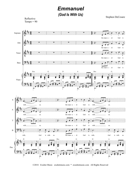 Emmanuel God Is With Us Satb Page 2