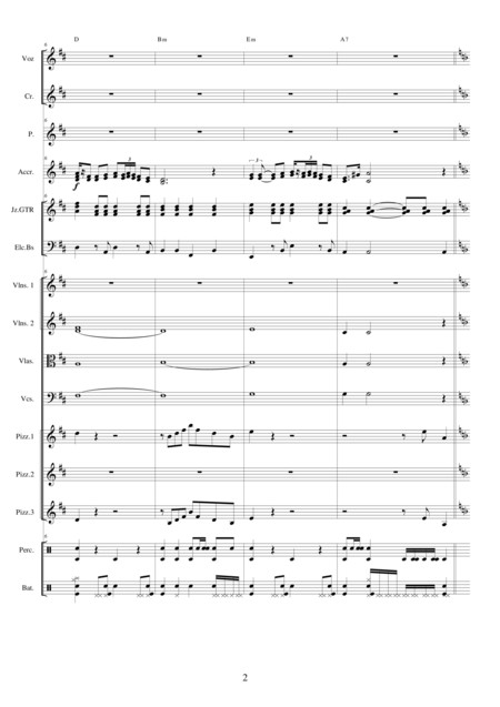 Esperanza De Amor Tango For Voice And Orchestra Page 2