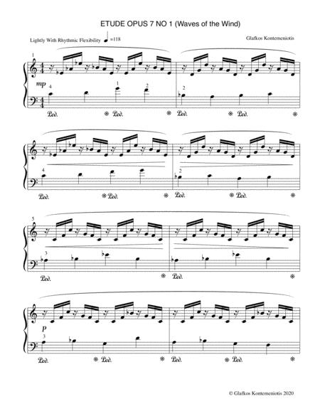 Etude Opus 7 No 1 Waves Of The Wind Page 2