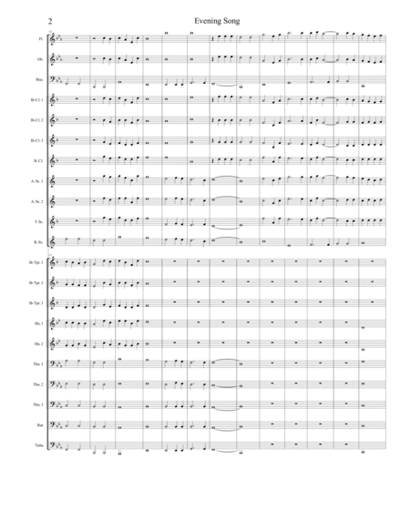 Evening Song Score Page 2